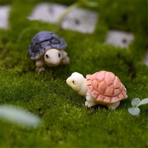 Ozdobne miniatury żółwika 2 szt