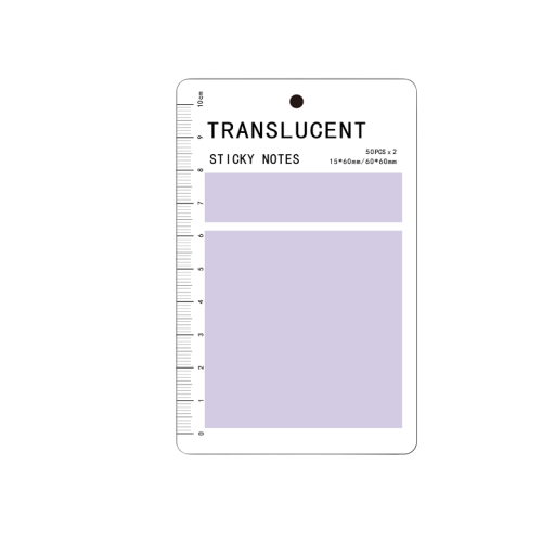 Pad de etichete adezive transparente 2 x 50 coli