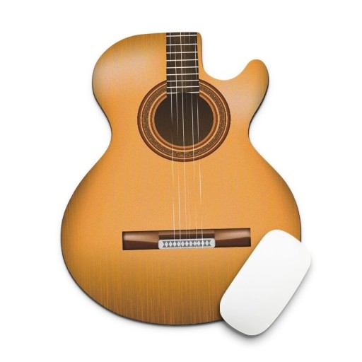 Pad gitarowy w kształcie gitary