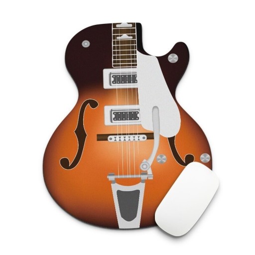 Pad gitarowy w kształcie gitary