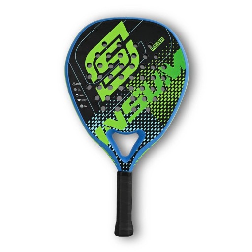 Padel raketa Insum Power Karbonový rám Jádro z měkké EVA pěny Diamantový tvar Head heavy vyvážení Perforovaná plocha Na padelové kurty