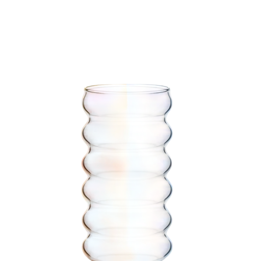 Pahar cu pai 500 ml 7,2 x 14,9 cm Pahar ondulat pentru băuturi cu pai din sticlă de 21,59 cm Pahar reutilizabil