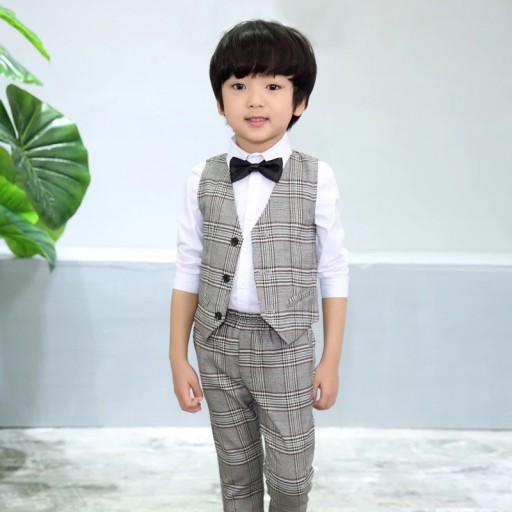 Παιδικό καρό κοστούμι B1371