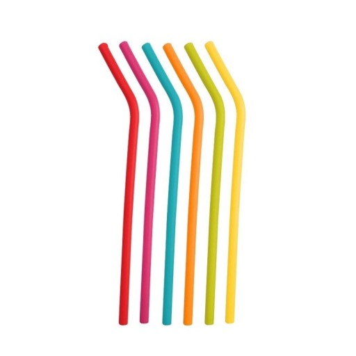 Pailles réutilisables 8 mm 6 pcs N973