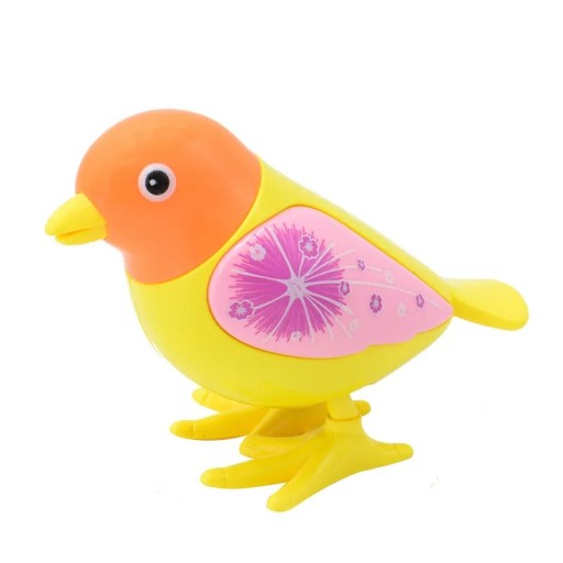 Pájaro colorido para arrastrar 12 x 5,5 x 9 cm Juguete de plástico para niños con patas móviles y color aleatorio