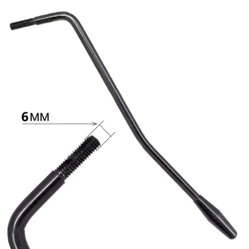 Páka de Tremolo M6 para guitarra elétrica Diâmetro da rosca 6 mm Páka metálica Acessórios para guitarra
