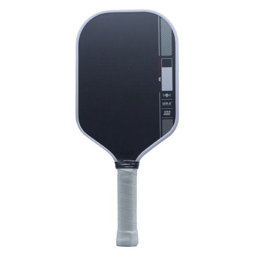 Pala de pickleball Perseus 16 mm con núcleo de espuma y superficie de fibra de carbono negra para juego de entrenamiento y torneo