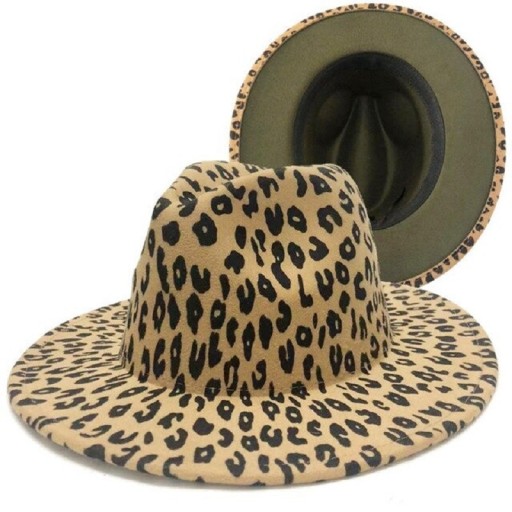 Pălărie cu imprimeu leopard A2246