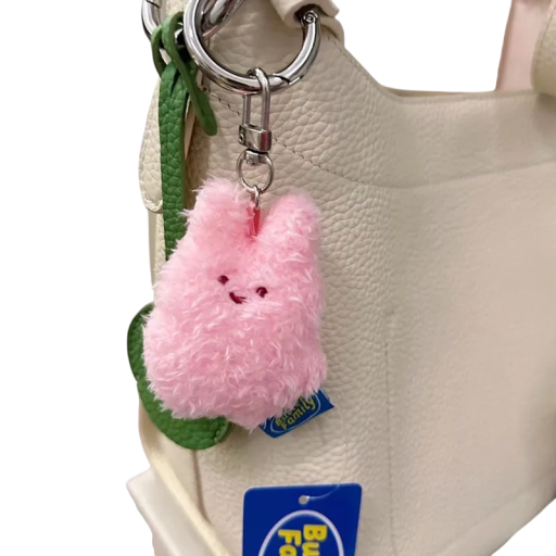 Pălărie de chei 7 cm Iepuraș din pluș Material moale și delicat Decorațiune drăguță pentru chei Rucsac Geantă