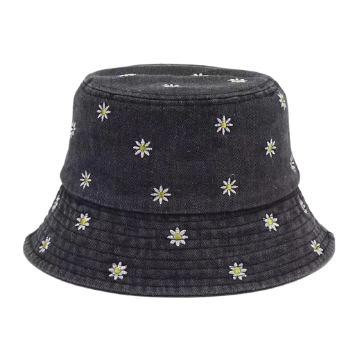 Pălărie de damă de primăvară 57 cm Bumbac Model floral Pălărie ușoară și respirabilă pentru primăvară și vară Accesoriu elegant