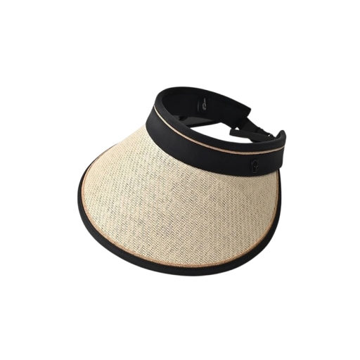 Pălărie de paie cu protecție UV 57-60 cm, pălărie de soare pentru exterior pentru adulți, stil casual, protecție solară primăvară-vară-toamnă