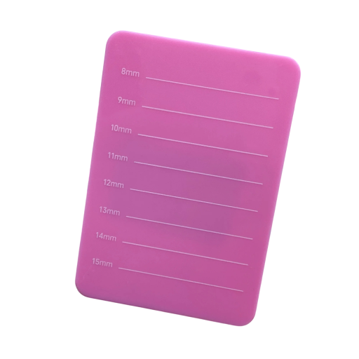 Paleta de pestanas com faixa ajustável 8–15 mm Placa de colagem Suporte para pestanas Placa manual para extensão de pestanas Ferramenta de treino cosmético