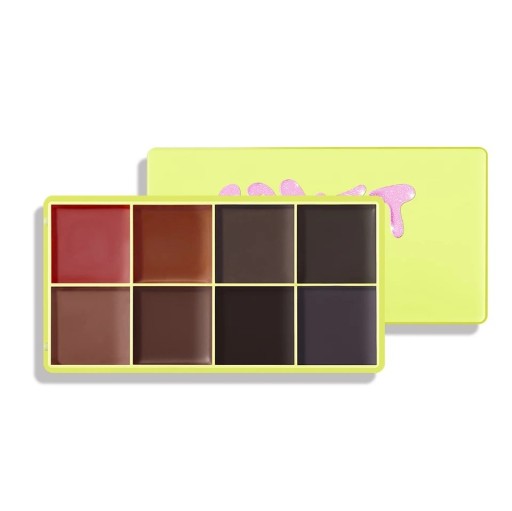 Paleta de sombras cremosas para sobrancelhas 14,6 x 7,6 cm Paleta multicolorida para definição de sobrancelhas Maquilhagem de longa duração