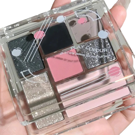Paleta de sombras de ojos con purpurina, 7 colores, sombras de ojos con purpurina, sombras mate, sombras ultra pigmentadas, de larga duración, resistentes al agua