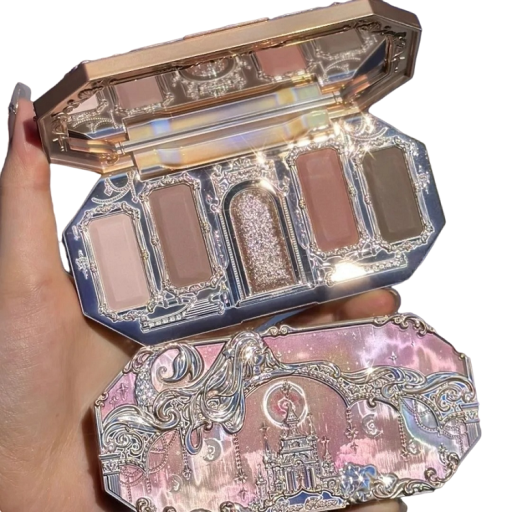 Paleta de sombras de ojos de lujo Sombras con purpurina 5 colores Resistente al agua