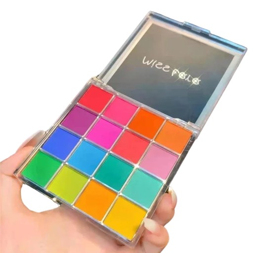 Paleta de sombras de ojos mate, 16 colores, sombras de ojos mate, sombras ultra pigmentadas, de larga duración, resistentes al agua