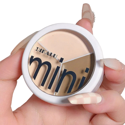 Paleta multifuncional à prova de água para contorno, corretor e iluminador facial Corretor hidratante para cobertura duradoura de imperfeições da pele