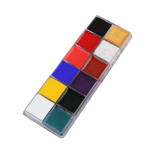 Palette de couleurs à l'huile pour le visage
