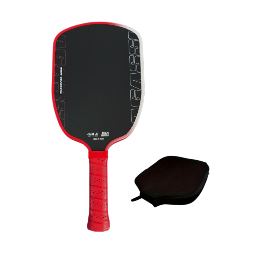 Pálka de pickleball Agassi Pro 16 mm con núcleo de espuma TFP de fibra de carbono con bolsa protectora para mayor rotación y control de la pelota