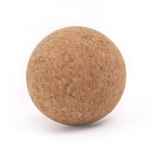 Pallina da massaggio in sughero per yoga 6 cm Pallina naturale per il rilascio muscolare Yoga riabilitazione Relaxazione