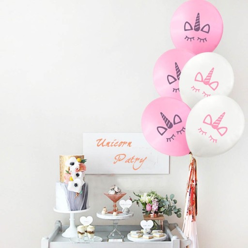 Palloncini con unicorno - 10 pezzi
