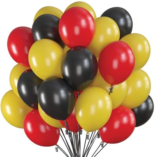 Palloncini di compleanno multicolori 25 cm 10 pz