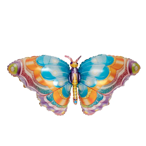 Palloncino in foil 109 x 55 cm a forma di farfalla Decorazione per festa di compleanno Decorazione per party Palloncino gonfiabile in foil per elio