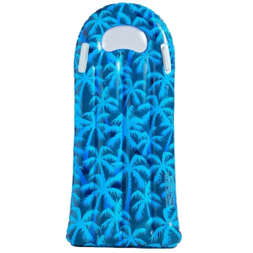 Pálmafás felfújható medencei úszó 107 × 48 cm PVC Úszó napozóágy a vízre Kompakt pihenő felfújható kiegészítő a medencéhez
