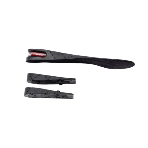 Palmilhas de 7 cm Pretas Elevatórias Ortopédicas Palmilhas de Gel para Aumento de Altura Enchimentos Confortáveis para Calçado Desportivo e de Trabalho
