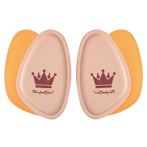 Palmilhas para sapatos 4 pcs Cor bege Palmilhas macias para conforto ao usar sapatos Amortecem a pressão na parte frontal do pé Invisíveis no sapato