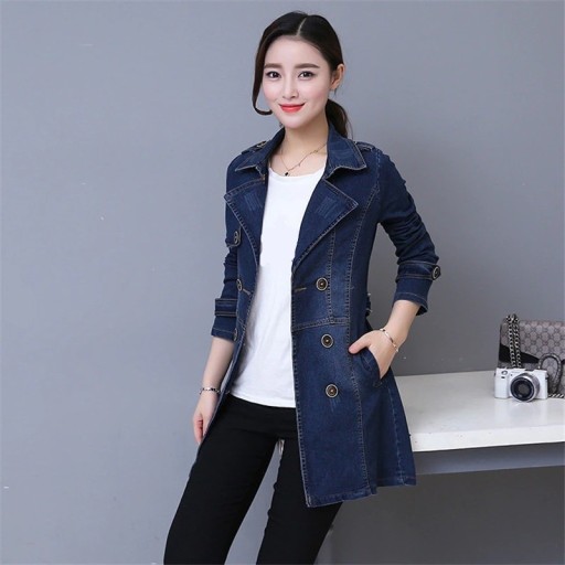 Palton de damă din denim P2232