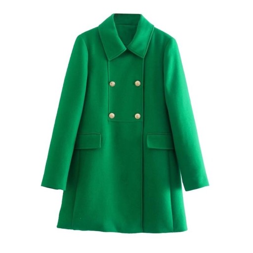 Palton de dama verde P2371