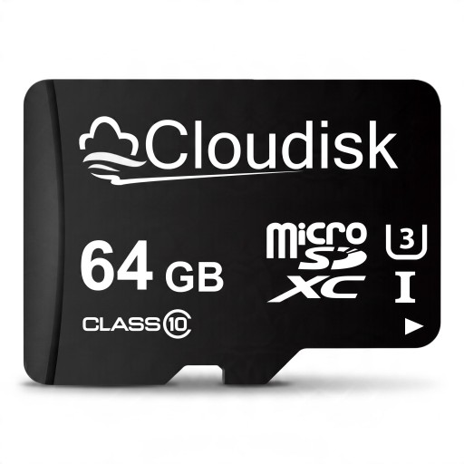Pamäťová karta Cloudisk Micro SD 64 GB MicroSDXC Class 10 U3 Čierna Na ukladanie fotografií videí hudby a dokumentov aj prenos dát