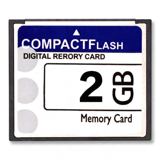 Pamäťová karta CompactFlash CF 2 GB 4,2 x 3,6 cm Bielo-modrá Pre digitálny fotoaparát Na fotografie a dáta Do zariadení so slotom CF