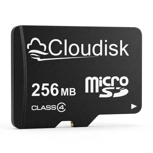 Paměťová karta Cloudisk Micro SD 256 MB MicroSD karta Class 4 Černá Na ukládání dokumentů hudby fotografií a menších souborů