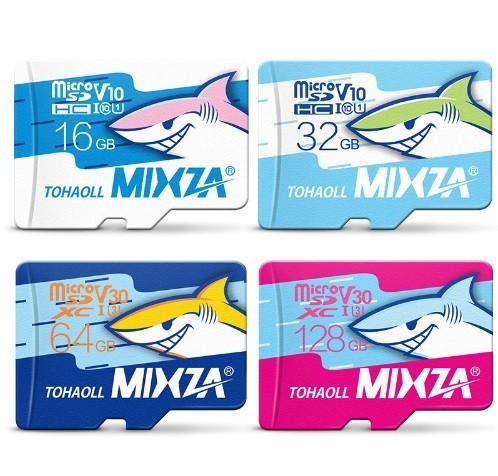 Paměťová karta Žraločí edice - 16 GB - 256 GB