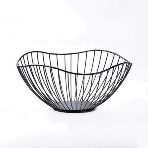 Panier de rangement en fil métallique 26,7 x 12,2 x 10 cm Panier pratique pour la maison Organiseur de cuisine pour collations, fruits et petits