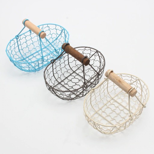 Panier rétro en fer pour aliments