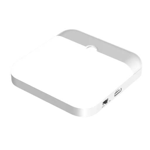 Panneau LED avec capteur de mouvement blanc froid 7,8 x 7,8 x 1,7 cm