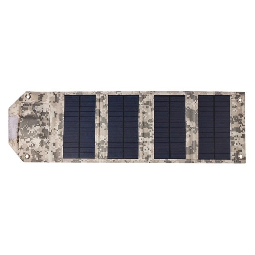 Panneau solaire pliable 60W USB 5V 610x180 mm Banque d'énergie solaire portable avec câble de chargement pour le camping et la randonnée
