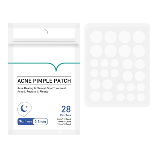 Pansamente pentru Akné de Noapte 28 buc 8 mm 10 mm 12 mm Autocolante Invizibile Tea Tree Hidrofil Coloid Tratament pentru Bubițe