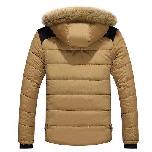 Pánská zimní bunda s kožichem J2629