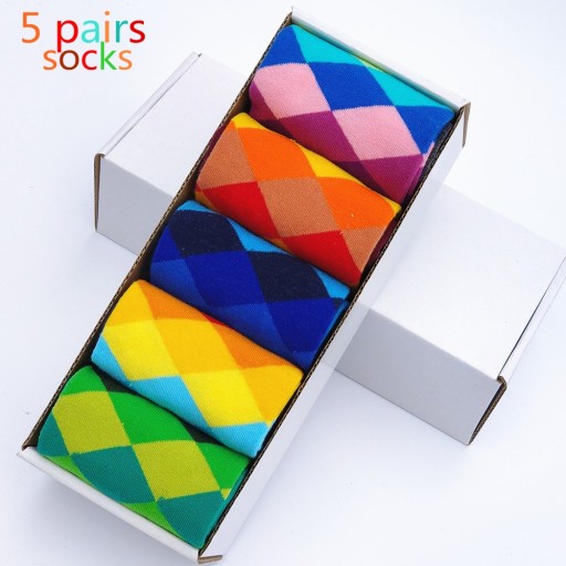 Pánské barevné ponožky - 5 párů