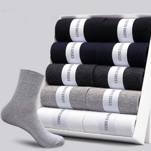 Pánske bavlnené ponožky - 10 párov