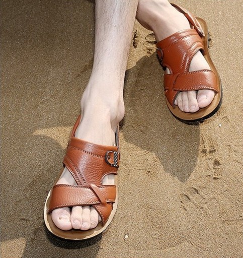Pánske kožené sandále Sam