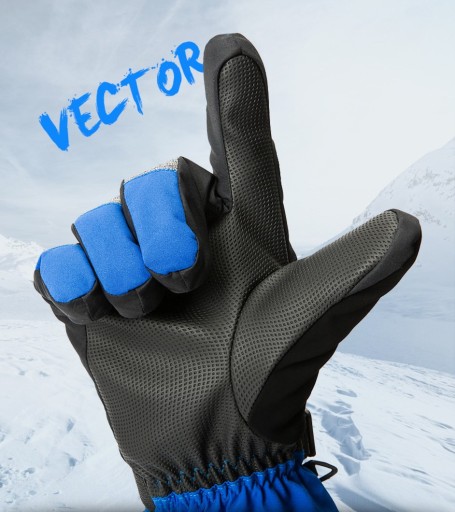 Pánské lyžařské voděodolné rukavice J1485