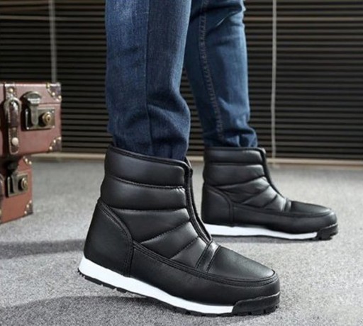 Pánske zimné topánky s kožúškom J1539