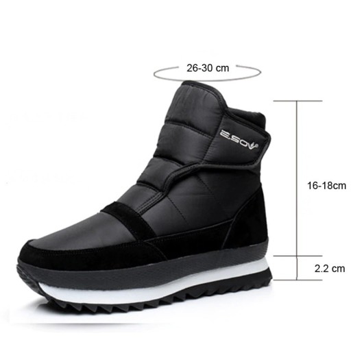 Pánske zimné vysoké topánky na suchý zips J1548