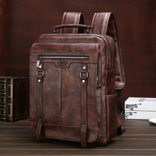 Pánsky kožený batoh E1156