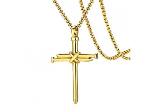 Pánský náhrdelník s křížem D112